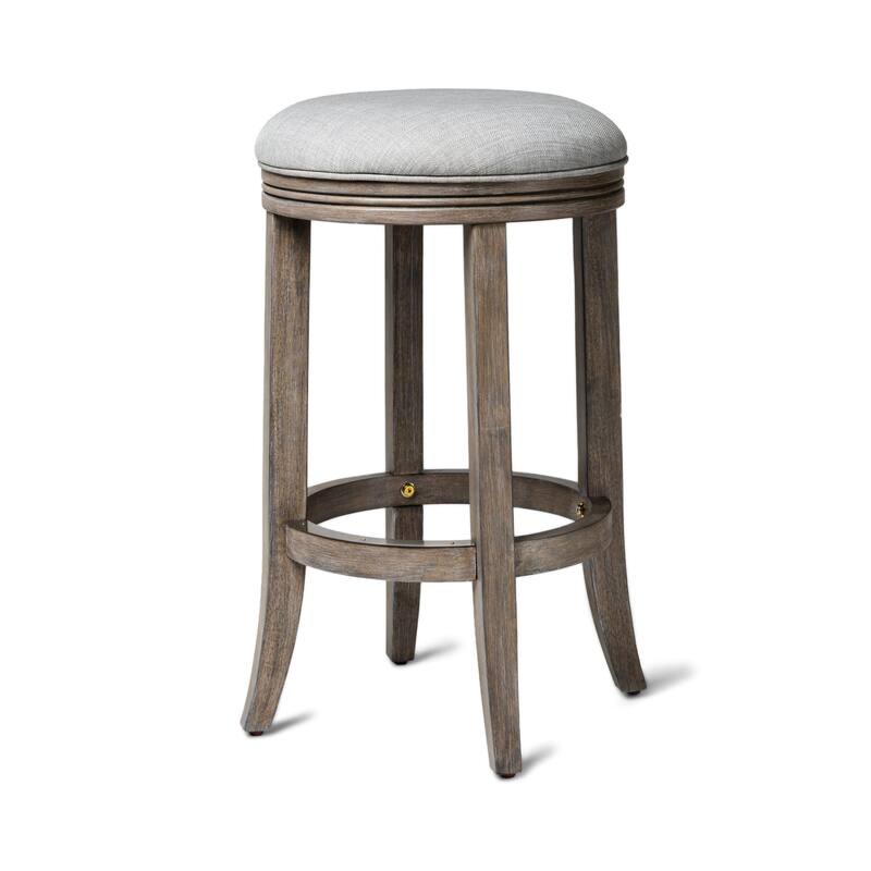 Maven Lane 26" Eva Swivel Counter Height Kitchen Stool - Reclaimed Oak