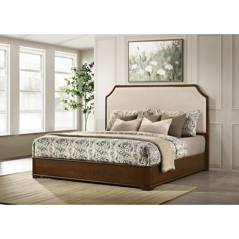 Garland 58-inch Panel Bed Cream Brown Cherry