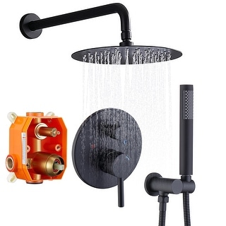Wall Mounted Shower System Set with Shower Head and Handheld Shower ...