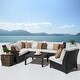 preview thumbnail 61 of 73, Deco 6-piece Corner Sectional Set with by RST Brands
