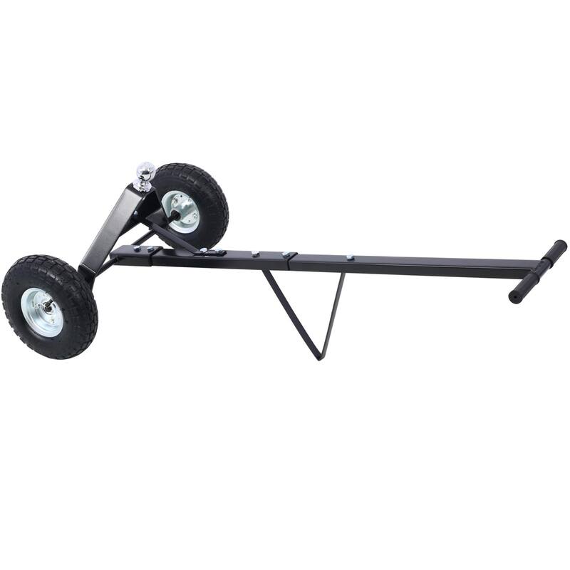 Multifunctional trailer dolly with 10-inch pneumatic tires, 600 lbs capacity