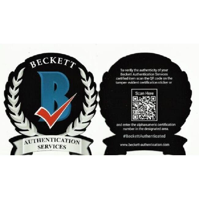 Rob Gronkowski Autographed NFL Duke Authentic Game Signed Football Beckett Certified COA - 8' x 11'