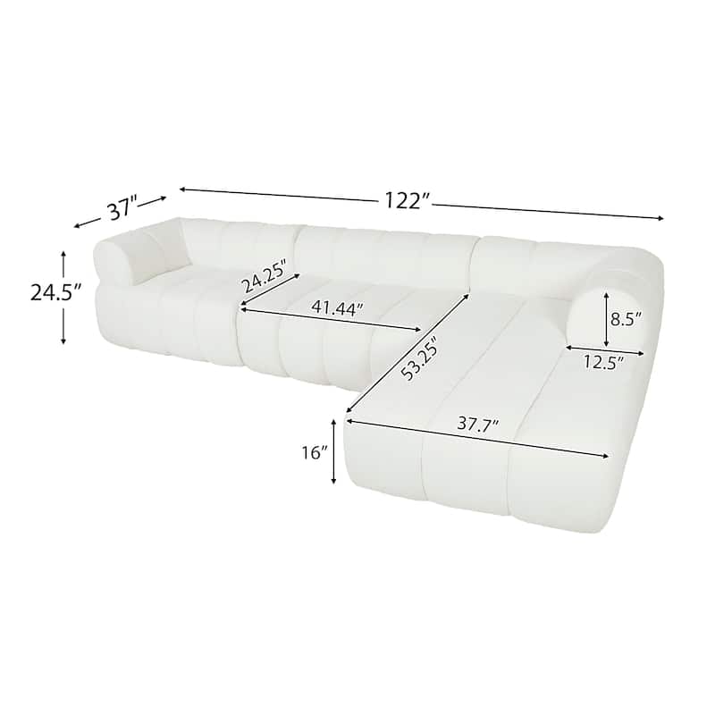 Christopher Knight Home- Frank Foam Modular Sectional Sofa