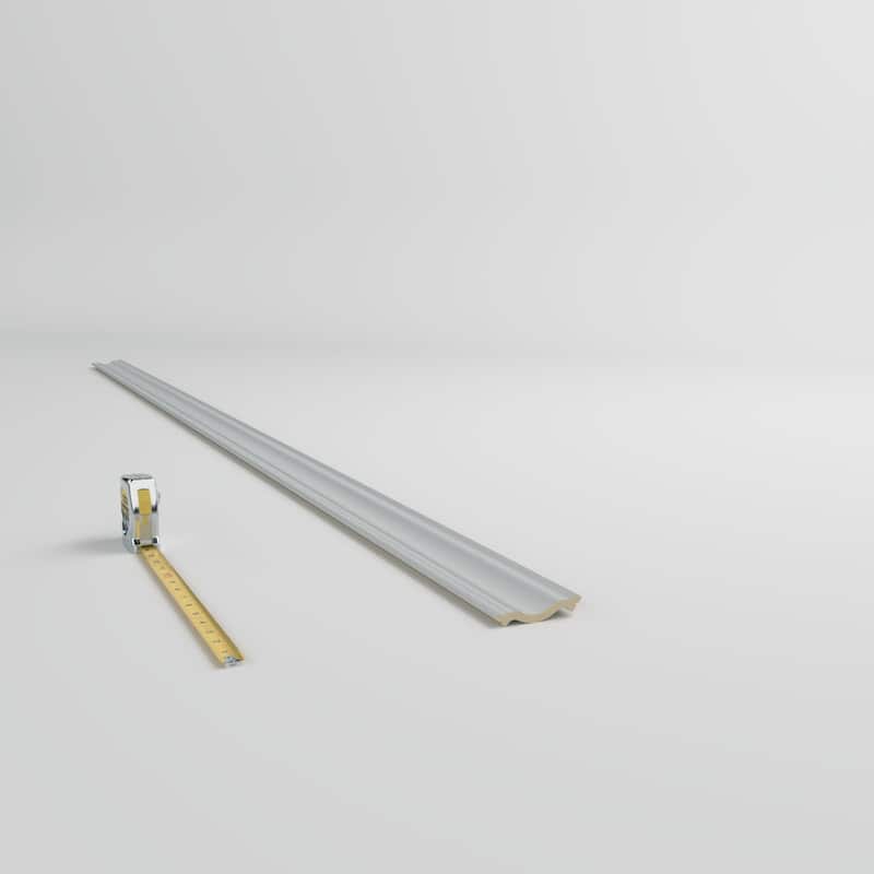 2 3/8"H x 2 3/8"P x 3 3/8"F x 96"L Reese Crown Moulding - 1-Pack