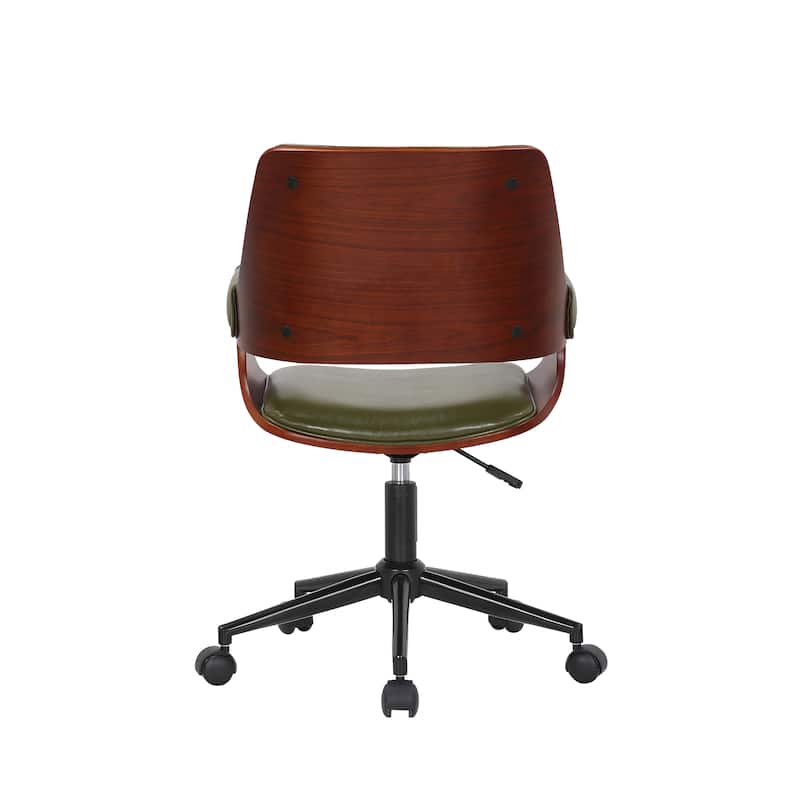 Porthos Home Deluxe Faux Leather Mid-Century Office Chair