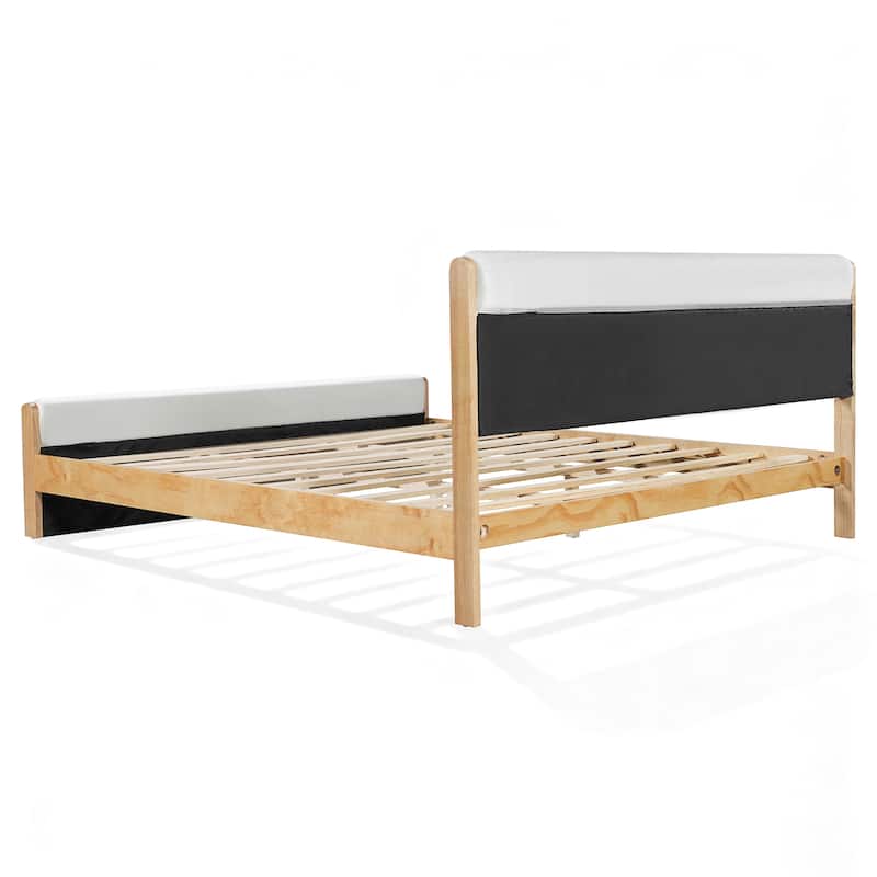 Christopher Knight Home - Mapleton Contemporary Wood Upholstered Panel Bed with Padded Headboard and Footboard