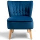 preview thumbnail 19 of 31, Costway Armless Accent Chair Tufted Velvet Leisure Chair Single Sofa