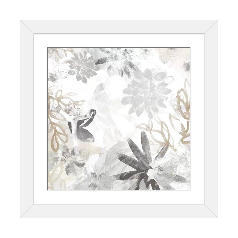 iCanvas "Winter Flora II" by June Erica Vess - White - 16x16x1
