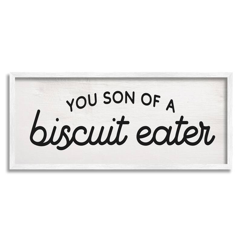 Stupell You Son of a Biscuit Eater Funny Slang Framed Wall Art - Black