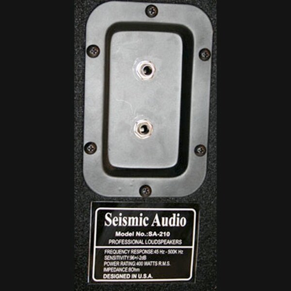 Seismic Audio 210 Bass Guitar Speaker Cabinet Pa Dj 400 Watts 2x10