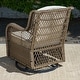 preview thumbnail 6 of 16, Rio Vista Outdoor Wicker Swivel Glider Chair Set (3-Piece)