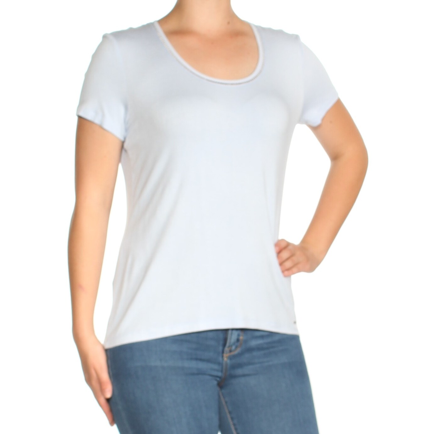 light blue tommy hilfiger t shirt