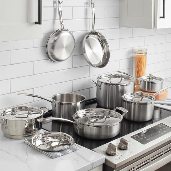 Cuisinart MultiClad Pro Triple Ply Stainless Cookware 12-Piece Set
