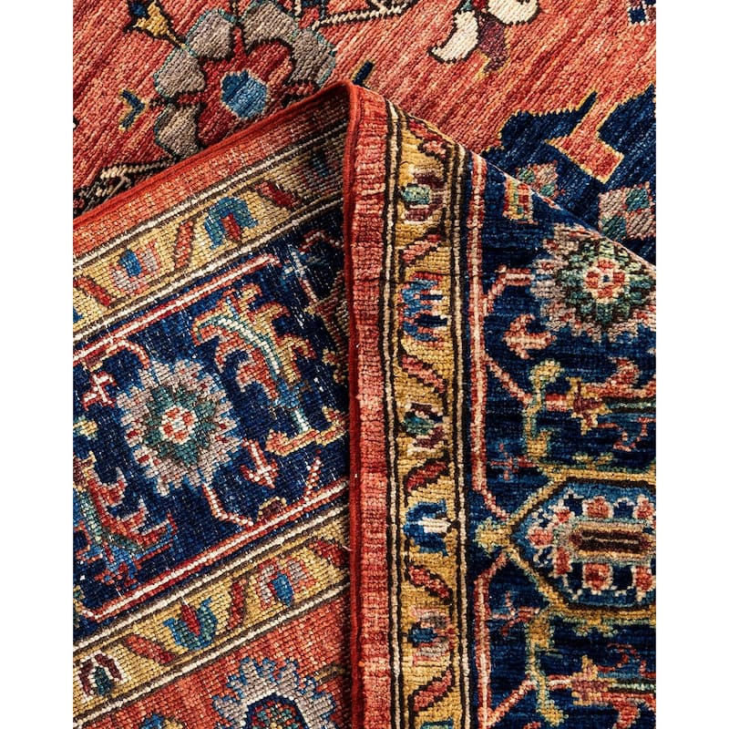 Serapi One-of-a-Kind Hand-Knotted Area Rug - Red, 6' 2" x 9' 2" - 6' 2" x 9' 2"