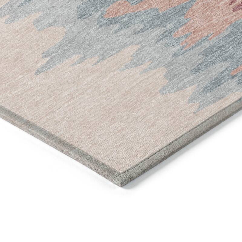 HomeRoots Abstract Transitional Rectangle Outdoor Rug