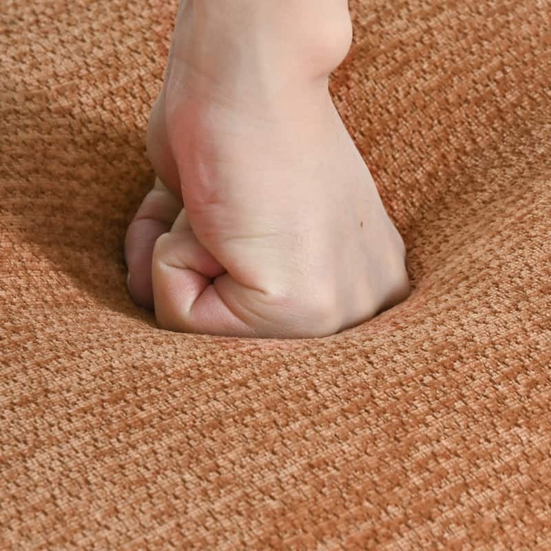 Arm Fabric bench with Solid Wood ,51.8-inch Upholstered Bench for Living Room ,Bedrooms