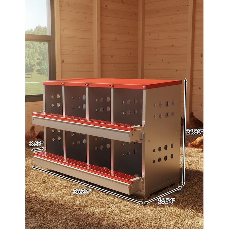 Chicken Nesting Boxes, with 8 Compartment