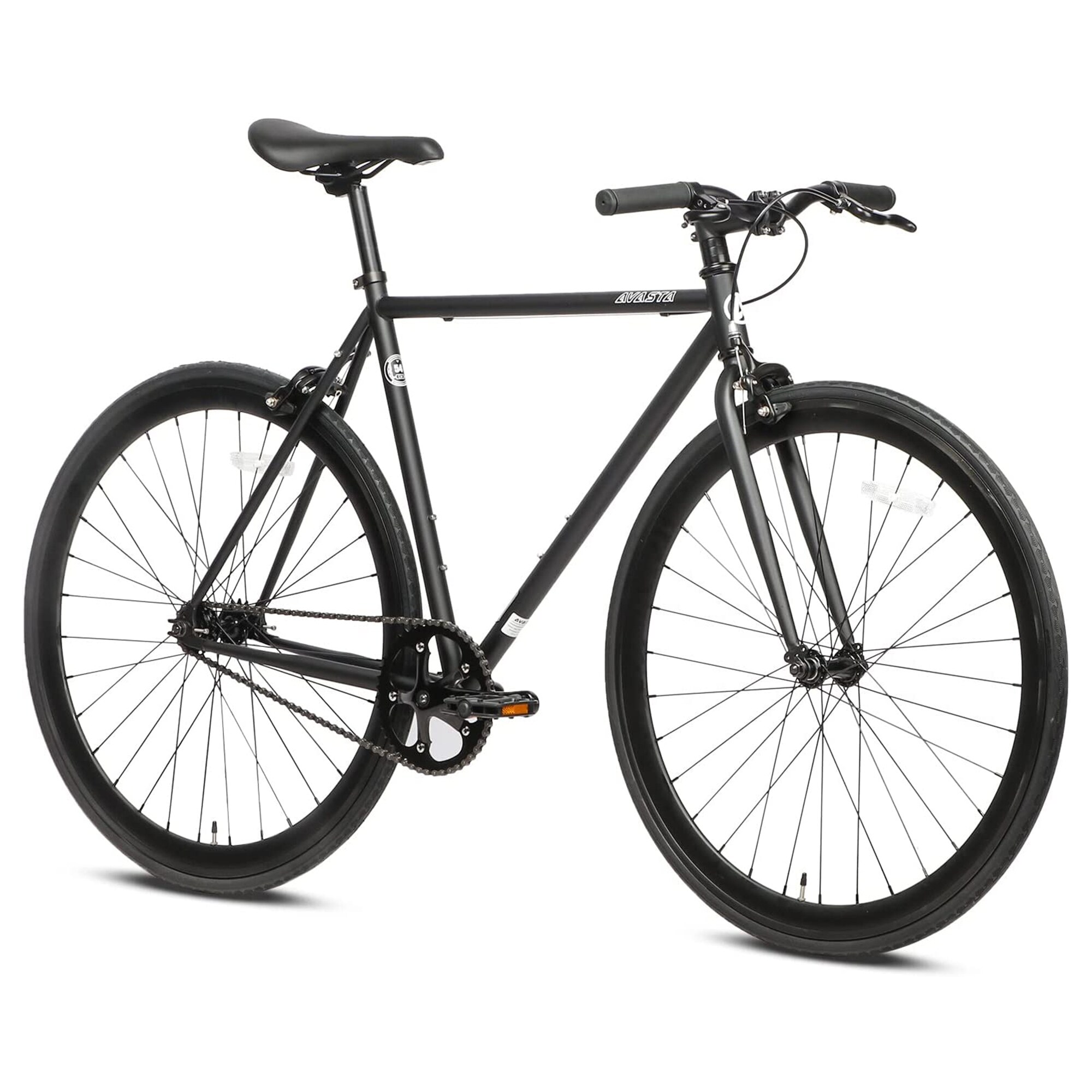 AVASTA 700C 50 In Single Speed Loop Fixed Gear Urban Commuter Fixie Bike Black 29.76 Bed Bath Beyond 36975396