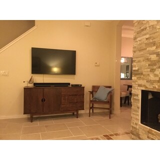 Strick & Bolton Tobacco 55-inch Tessuto Buffet