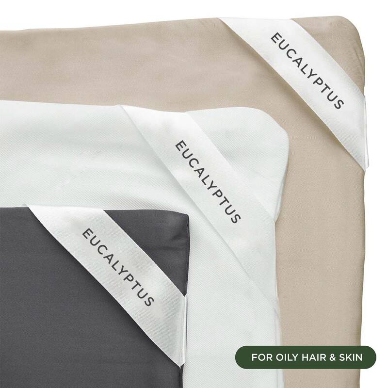 NIGHT® Dual-Sided Silk & Eucalpyptus Pillowcase