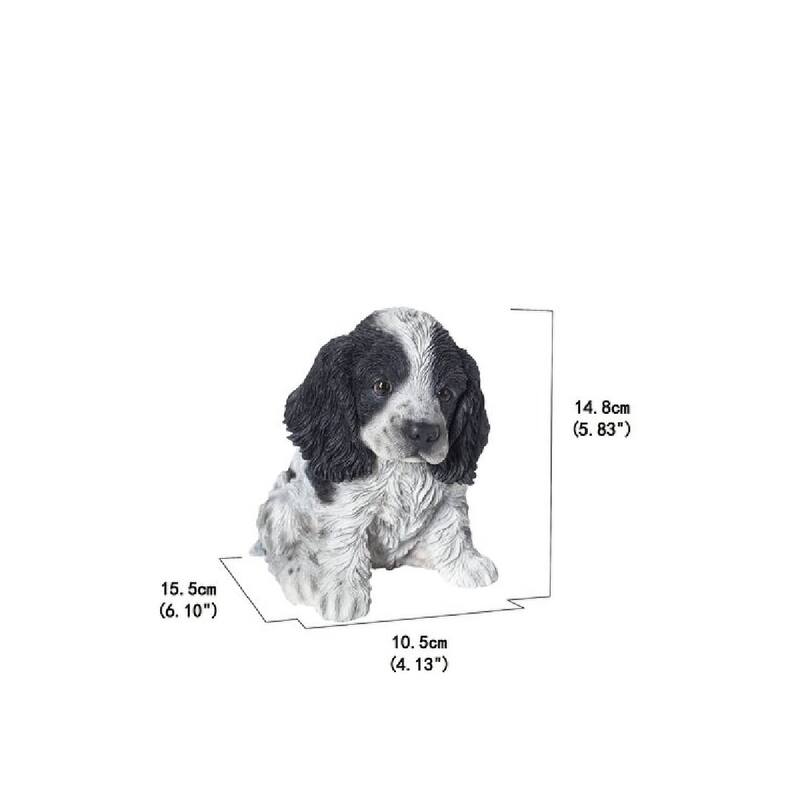 6" Cocker Spaniel Puppy Outdoor Garden Statue