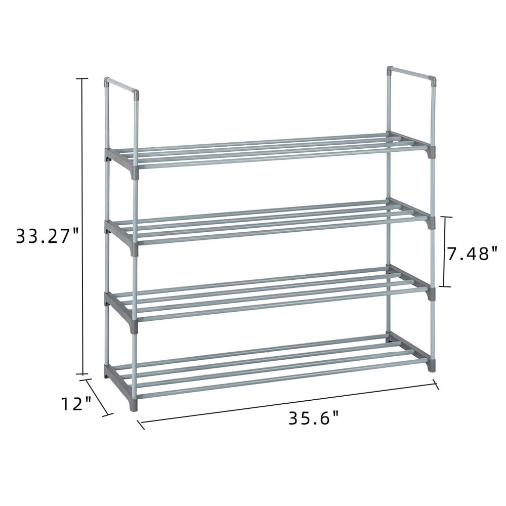2 Set 4 Tiers Shoe Rack Shoe Tower Shelf Storage Organizer Closet - Bed  Bath & Beyond - 31965972