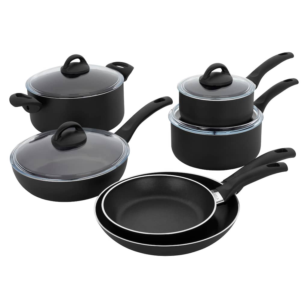 Henckels Everlift 10-pc Traditional Nonstick Cookware Set - Black