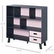 preview thumbnail 21 of 19, HOMCOM 3-Tier Child Bookcase Open Shelves Cabinet Floor Standing Home Office Storage Furniture Shelvin with Drawers