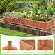 preview thumbnail 13 of 19, Costway Wooden Raised Garden Bed Outdoor Rectangular Planter Box with - See Details