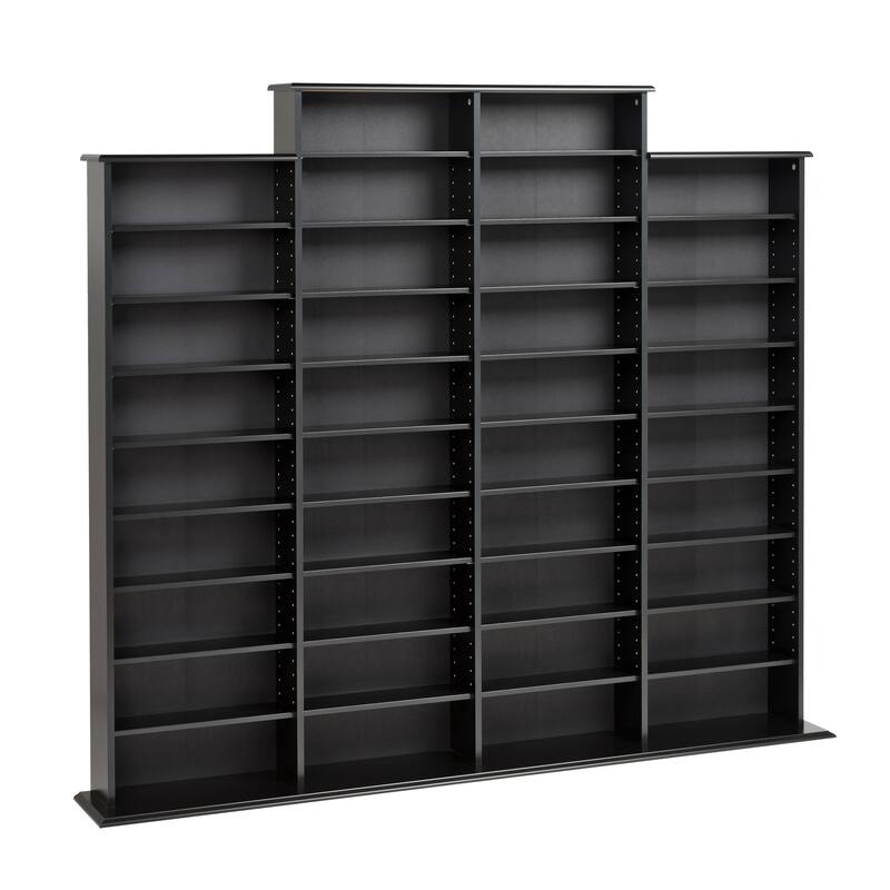 Quad Media Storage - 73.5" W x 63.75" H x 9.5" D
