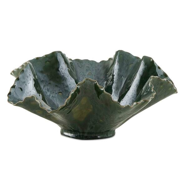 slide 2 of 10, Uttermost Verdant Bloom Emerald Outdoor Bowl