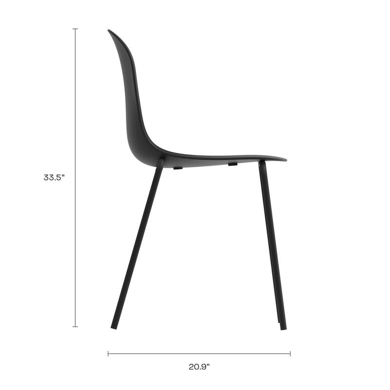 Serena Set of 4 Stackable Dining Chairs