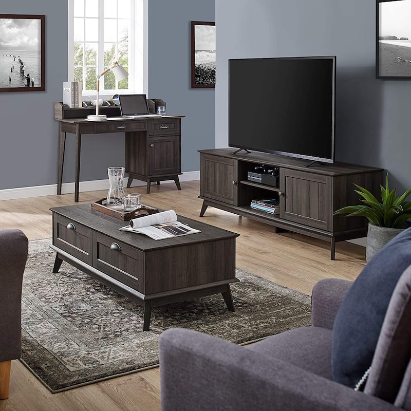 Caffoz Center Coffee Table with Two Fully Extended Drawers