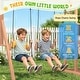 preview thumbnail 4 of 10, EROMMY 4‑in‑1 Outdoor Playset – Wood Swing Set with Slide, Climbing Wall & Adjustable Swings, Backyard Playground for Kids