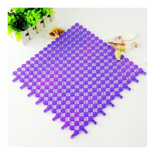 Creative PVC Floor Ground Mat Carpet Cuttable - Purple