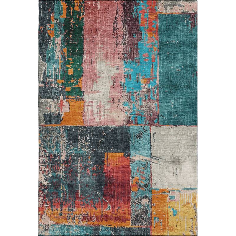 Premium Washable Super Soft Contemporary Geo Mayfield Rug