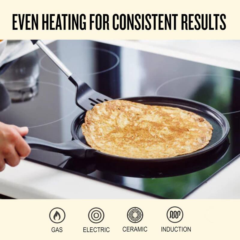 Alva Energy Ceramic Nonstick Griddle Pan Flat Nonstick Cooking Pan