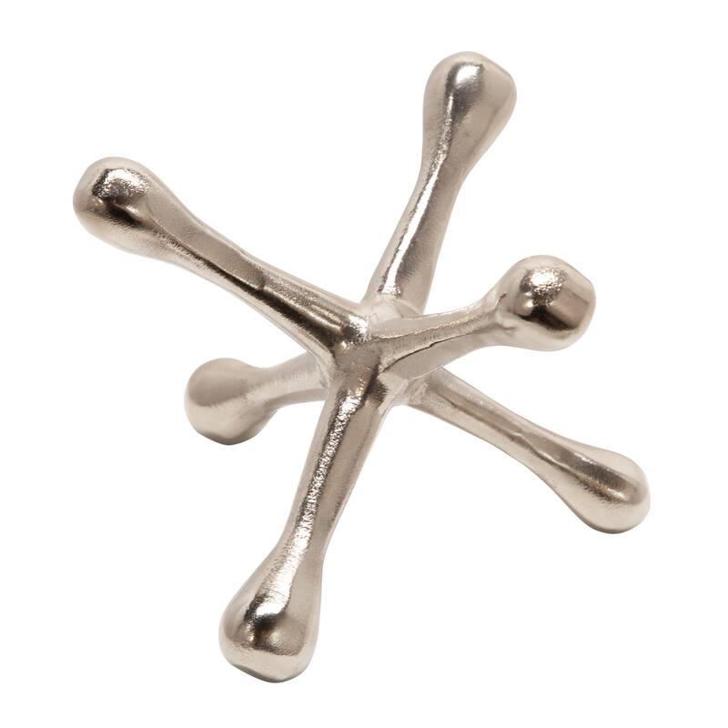 Sagebrook Home Modern Aluminum Jacks Sculpture