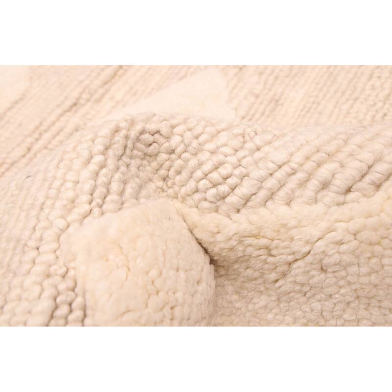 ECARPETGALLERY Hand-knotted Looma Beige Wool Rug - 8'2 x 10'0