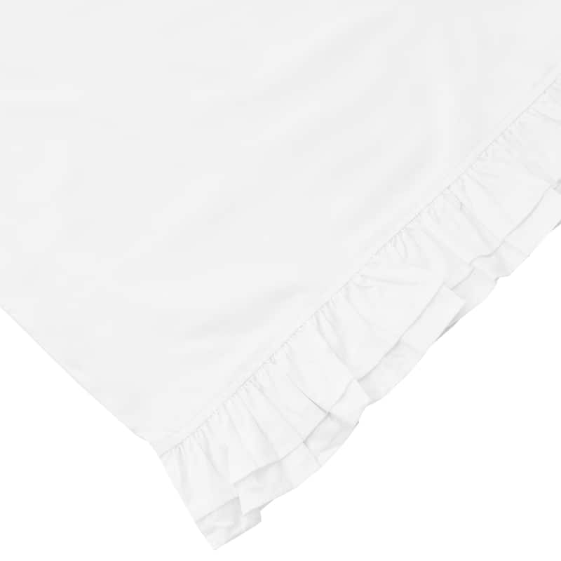 Layered Ruffle Cotton Sheet Set - California King