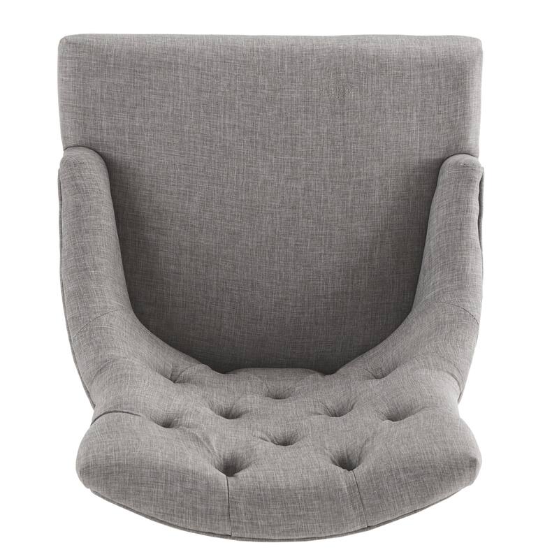 Kimpton Linen Curved Back Tufted Dining Chair (Set of 2) by iNSPIRE Q Artisan