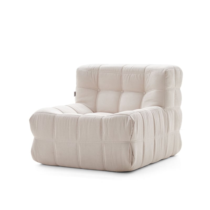 JASIWAY Modern Corduroy Fabric Upholstered Sofa