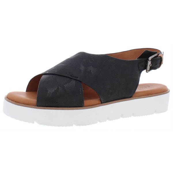 gentle souls black sandals