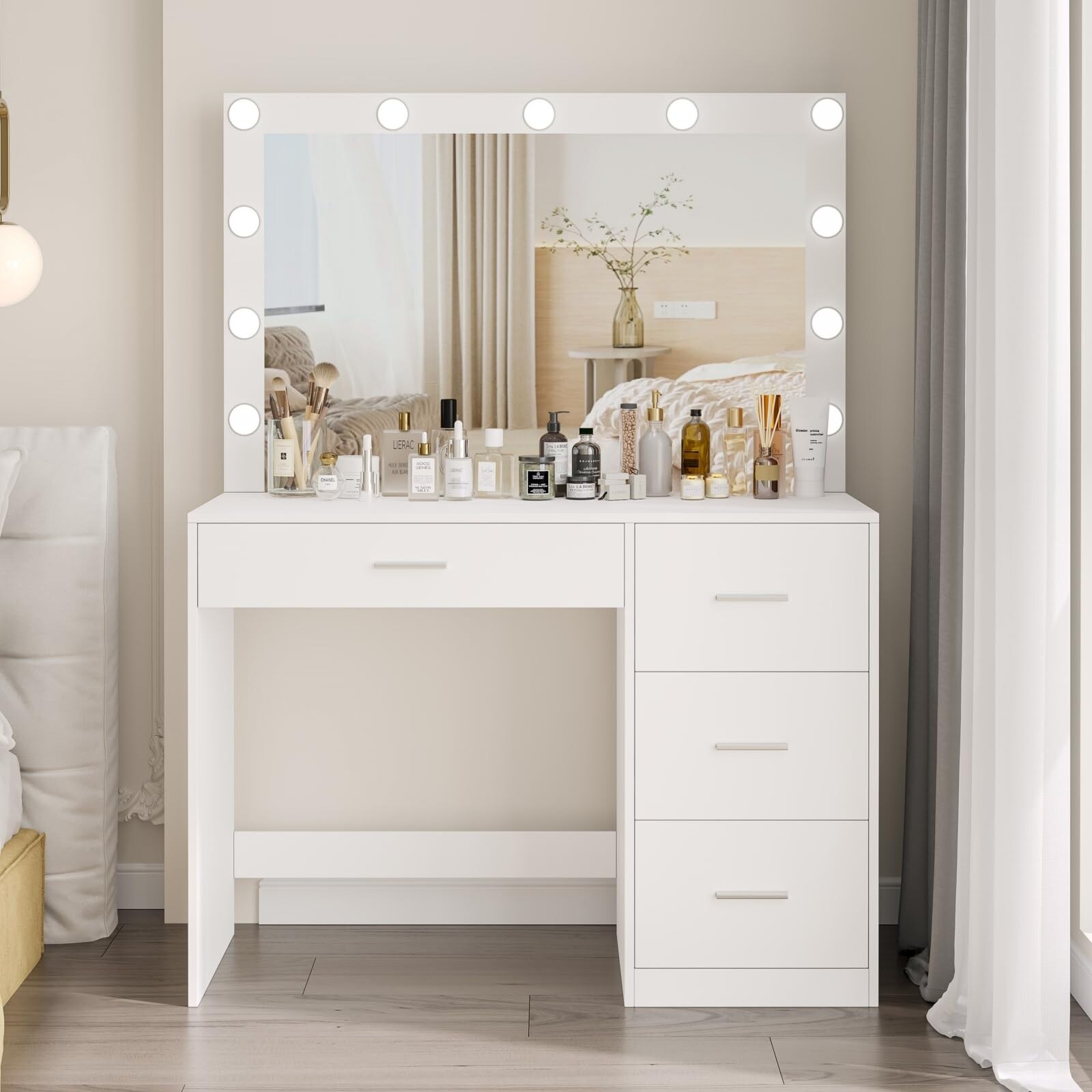 照明付き化粧台-Dressing table with lighting 照明付き化粧台-Dressing table with lighting CozyHom LED