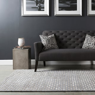 Towallum Handmade Wool & Viscose Area Rug
