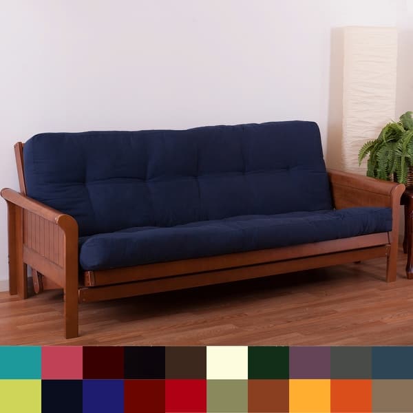 slide 2 of 34, 5-inch Thick Twill Full-size Futon Mattress