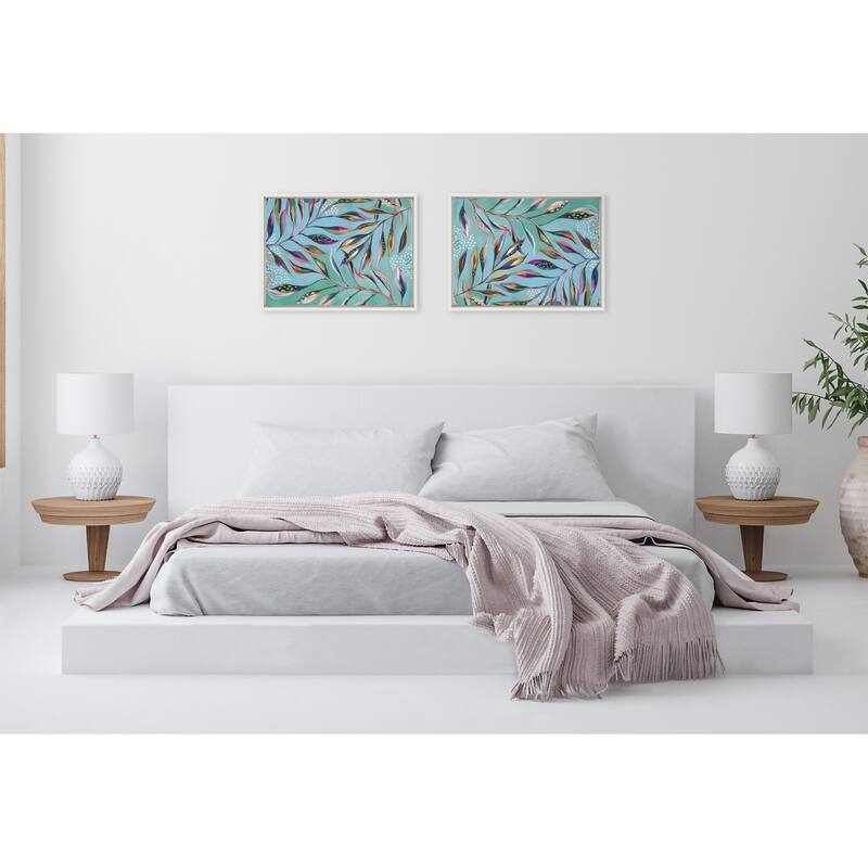 Kate and Laurel Sylvie A Tranquil Moment Framed Canvas by Jessi Raulet of Ettavee