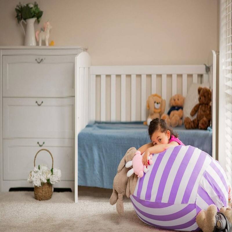 Stuffed Storage Bean Bag Chair Cover (X-Large)