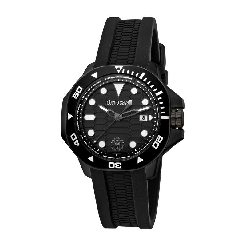 Roberto Cavalli Men RC5G044P0075 Quartz Watch - Black