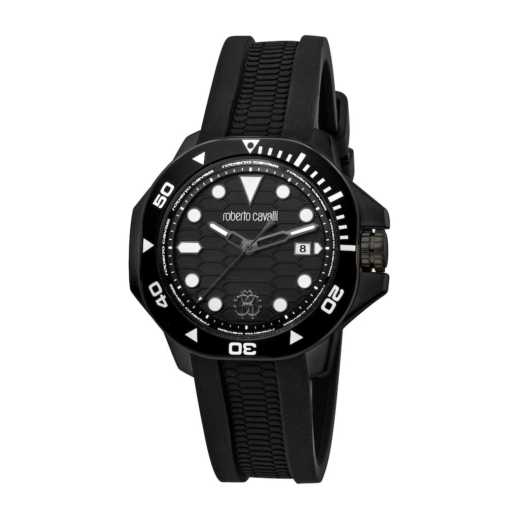 Roberto Cavalli Men RC5G044P0075 Quartz Watch - Black